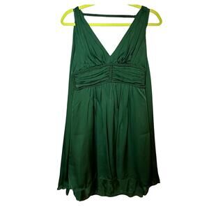 Leon Max 100% Silk Green Limited Edition Cocktail Dress – Size 0